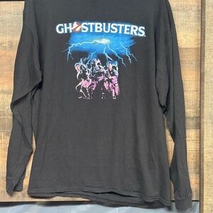 Junk Food Clothing Black Ghostbusters Long Sleeve T Size L